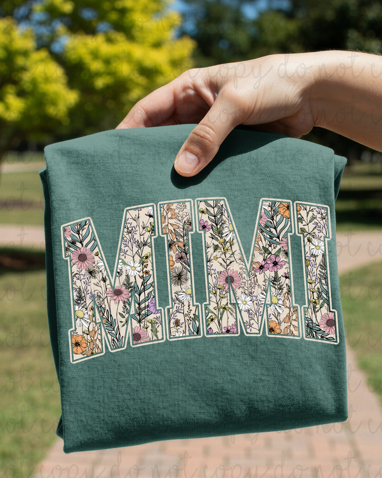 Floral Mimi DTF Transfer