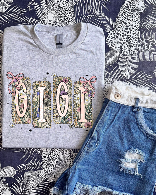 Floral Coquette Patch Gigi DTF Transfer