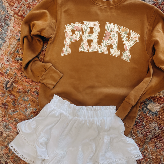 Floral Pray DTF Transfer