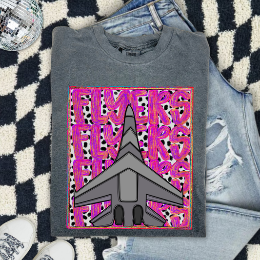 Preppy Stacked Flyers DTF Transfer