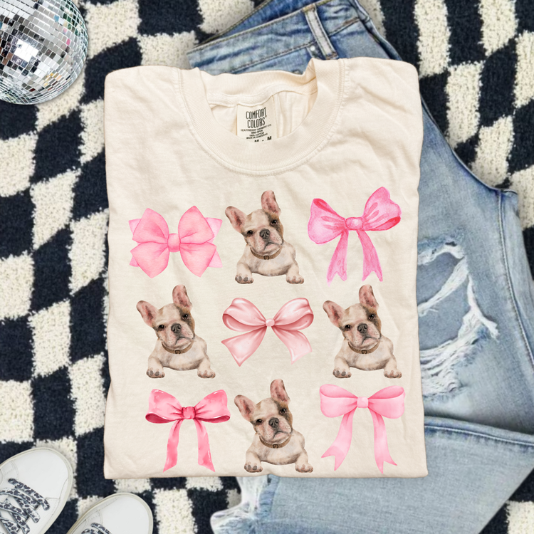 Frenchie Pink Coquette DTF Transfer