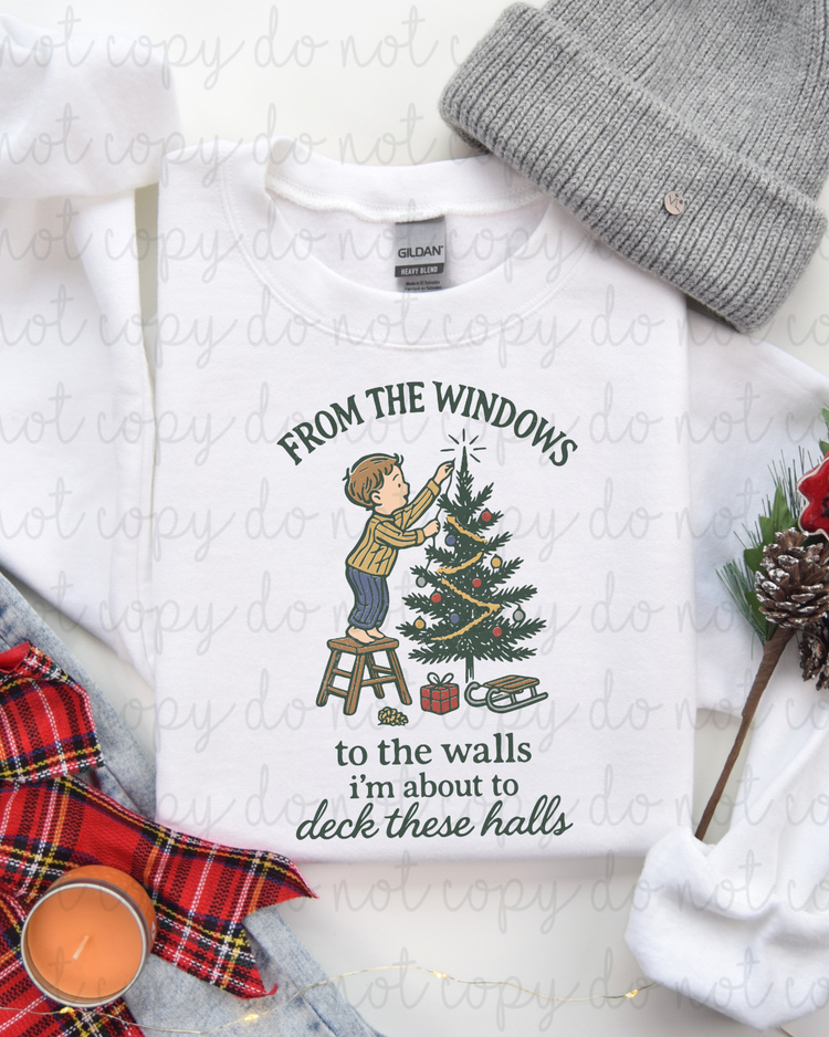 Deck These Halls DTF Transfer