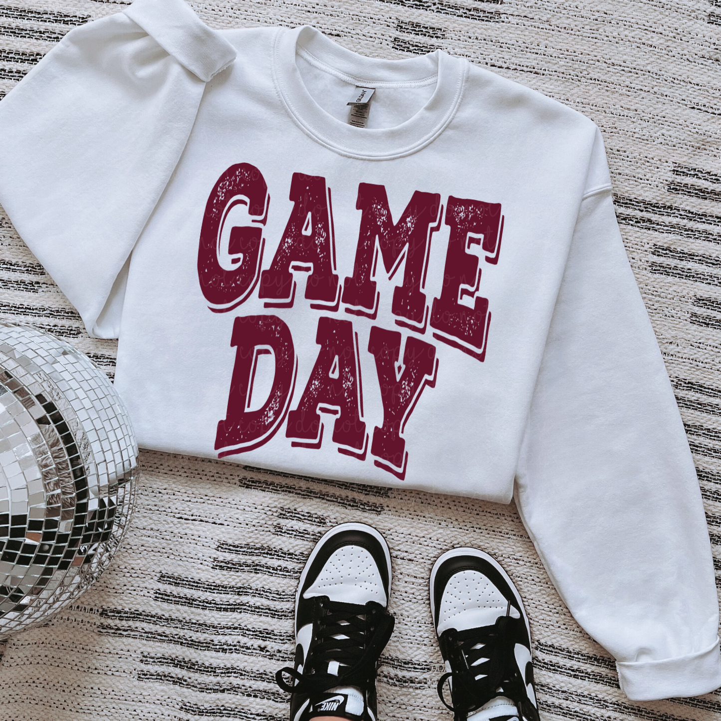 Game Day Burgundy DTF Transfer