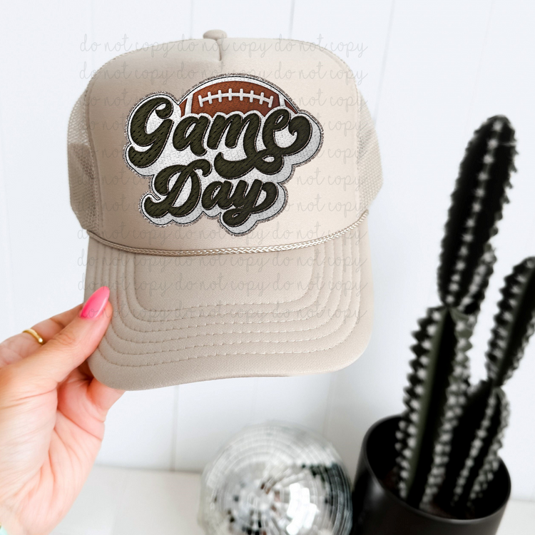 Game Day Faux Embroidery DTF Transfer