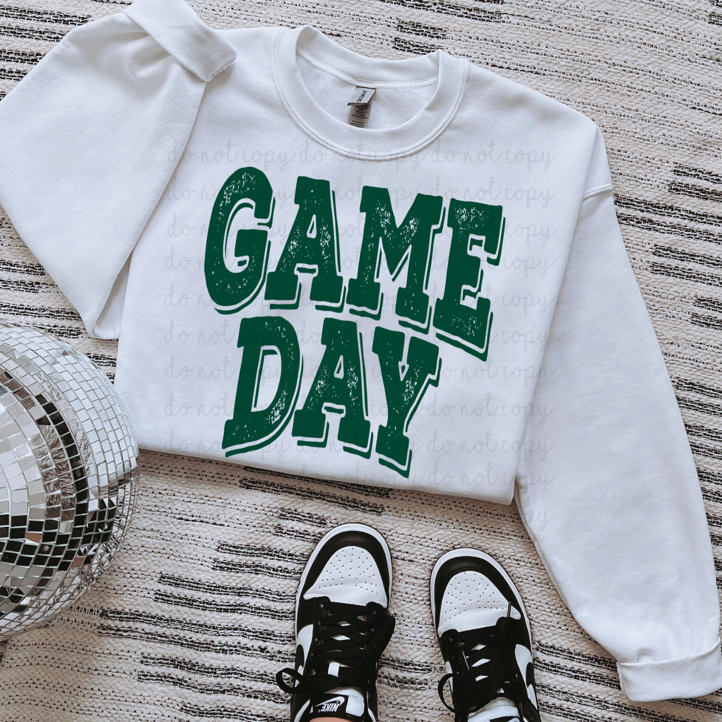 Game Day Hunter Green DTF Transfer