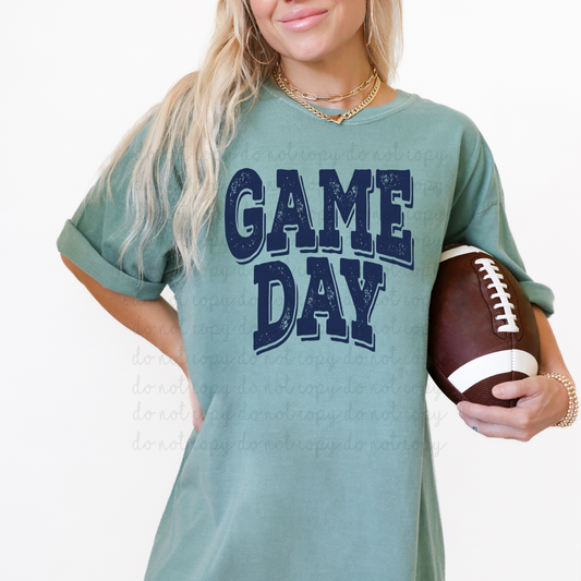 Game Day Navy DTF Transfer
