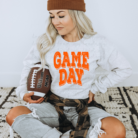 Game Day Orange DTF Transfer
