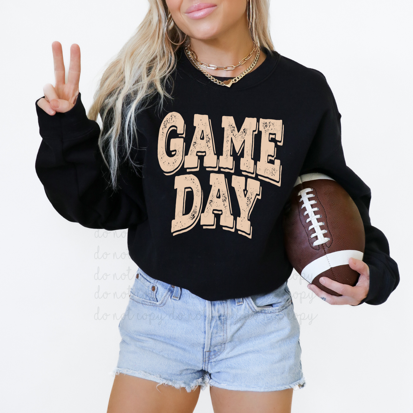 Game Day Peach DTF Transfer