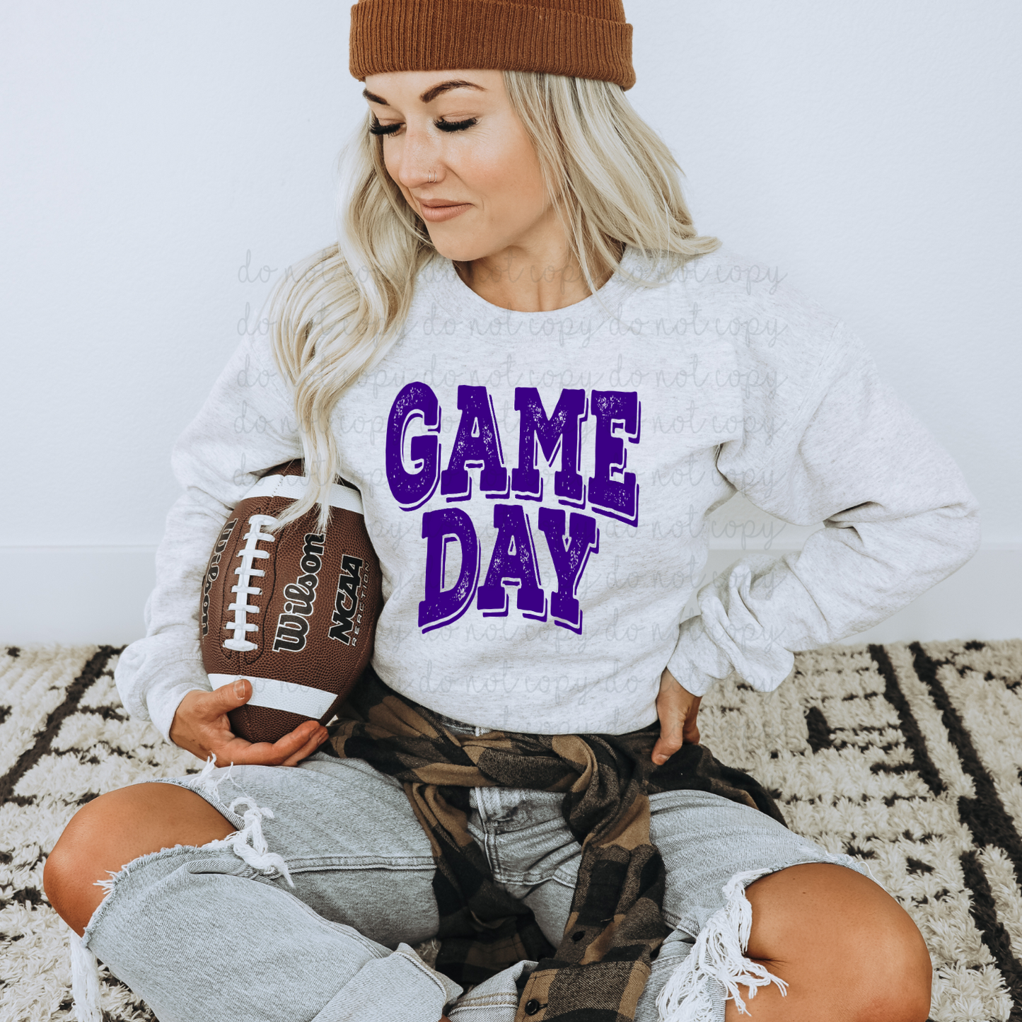 Game Day Purple DTF Transfer