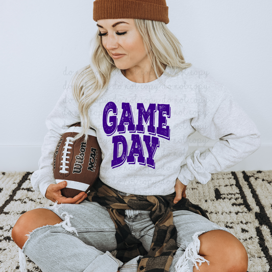 Game Day Purple DTF Transfer