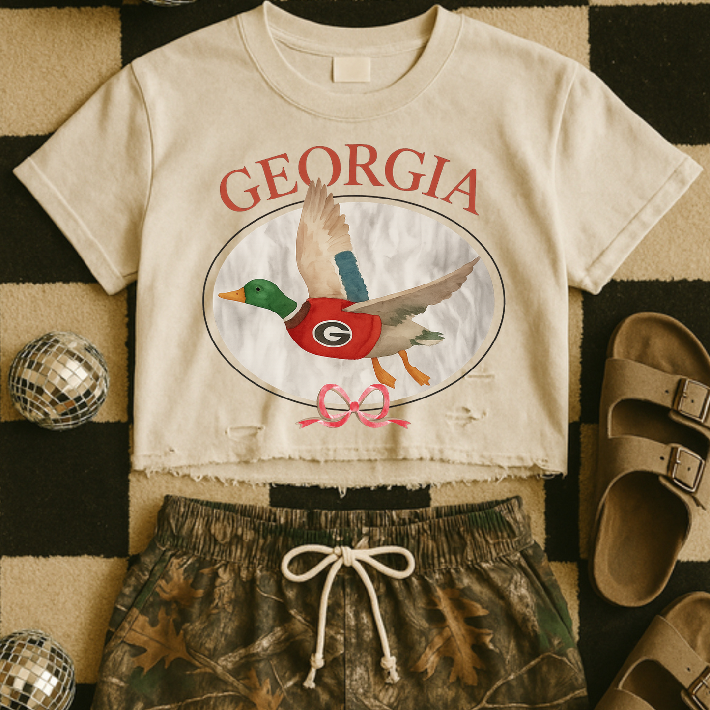 Georgia Game Day Mallard DTF Transfer