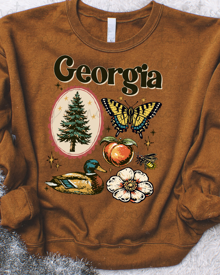 Georgia Symbols DTF Transfer
