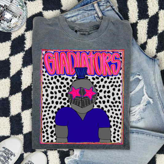 Preppy Gladiators (Blue) DTF Transfer