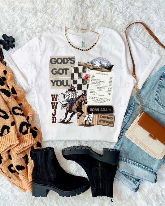 God's Got You DTF Transfer