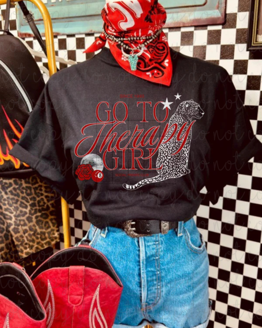 Go To Therapy Girl DTF Transfer