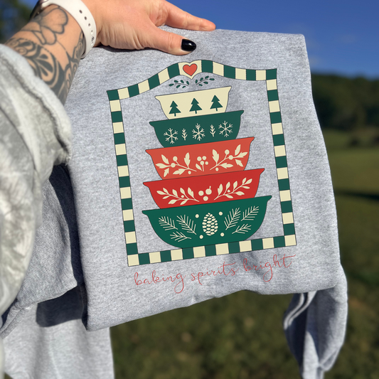 Grandma's Closet Making Spirits Bright DTF Transfer