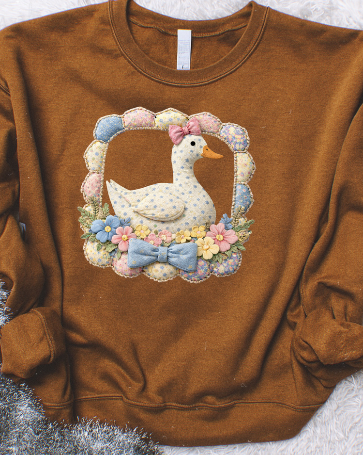Grannycore Fabric Goose DTF Transfer