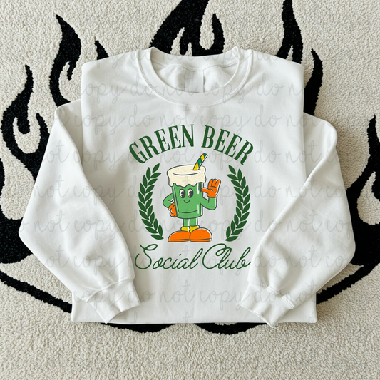 Green Beer Social Club DTF Transfer