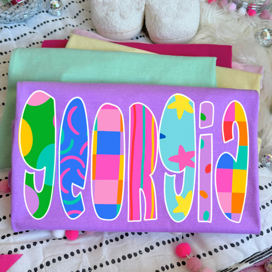 Groovy Georgia DTF Transfer