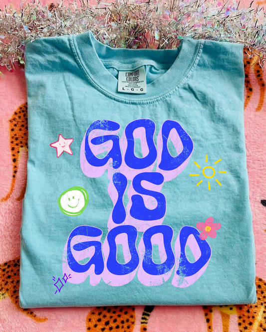 Groovy God Is Good DTF Transfer