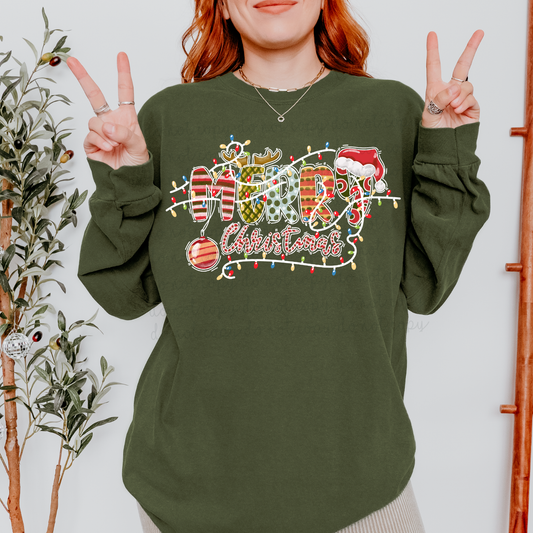 Groovy Merry Christmas DTF Transfer