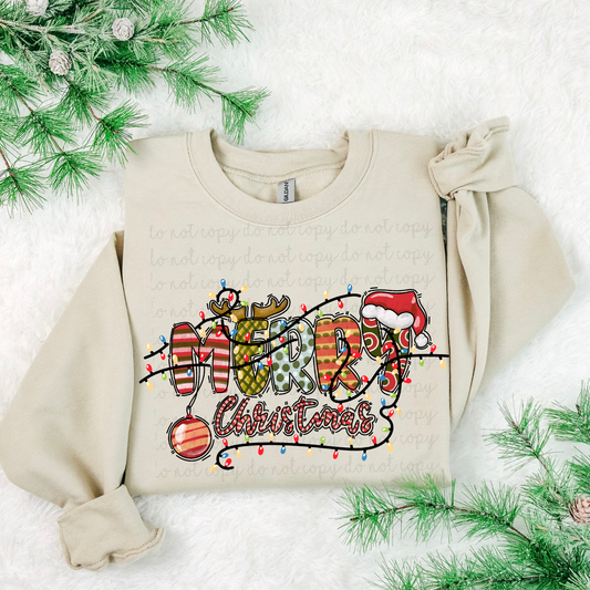 Groovy Merry Christmas DTF Transfer