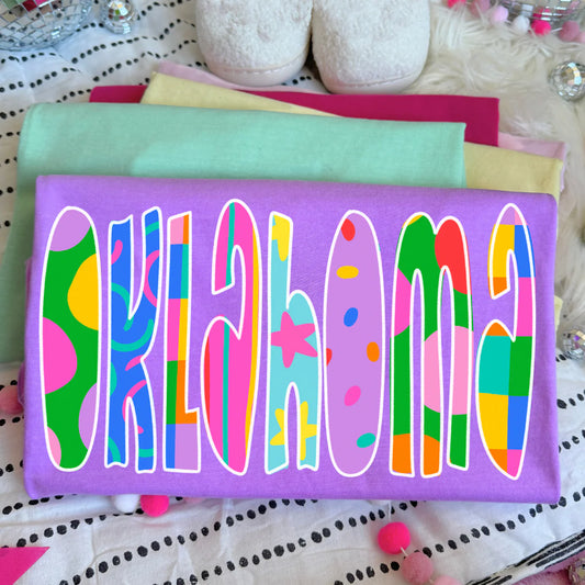Groovy Oklahoma DTF Transfer