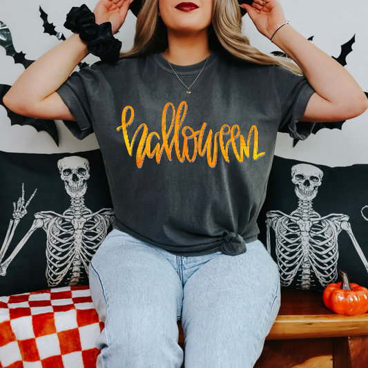 Halloween Script DTF Transfer