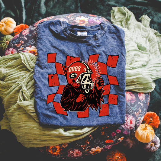 Checkered Halloween Georgia DTF Transfers