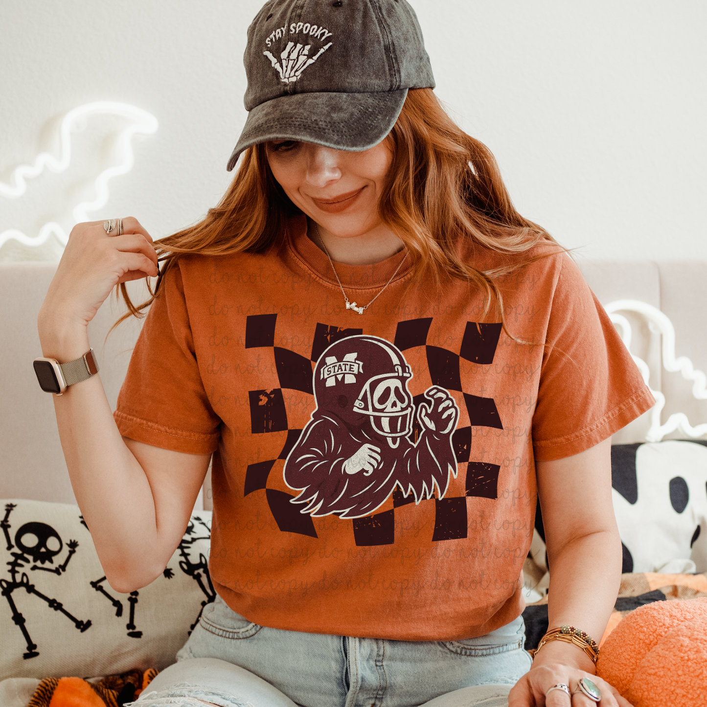 Checkered Halloween Mississippi DTF Transfers