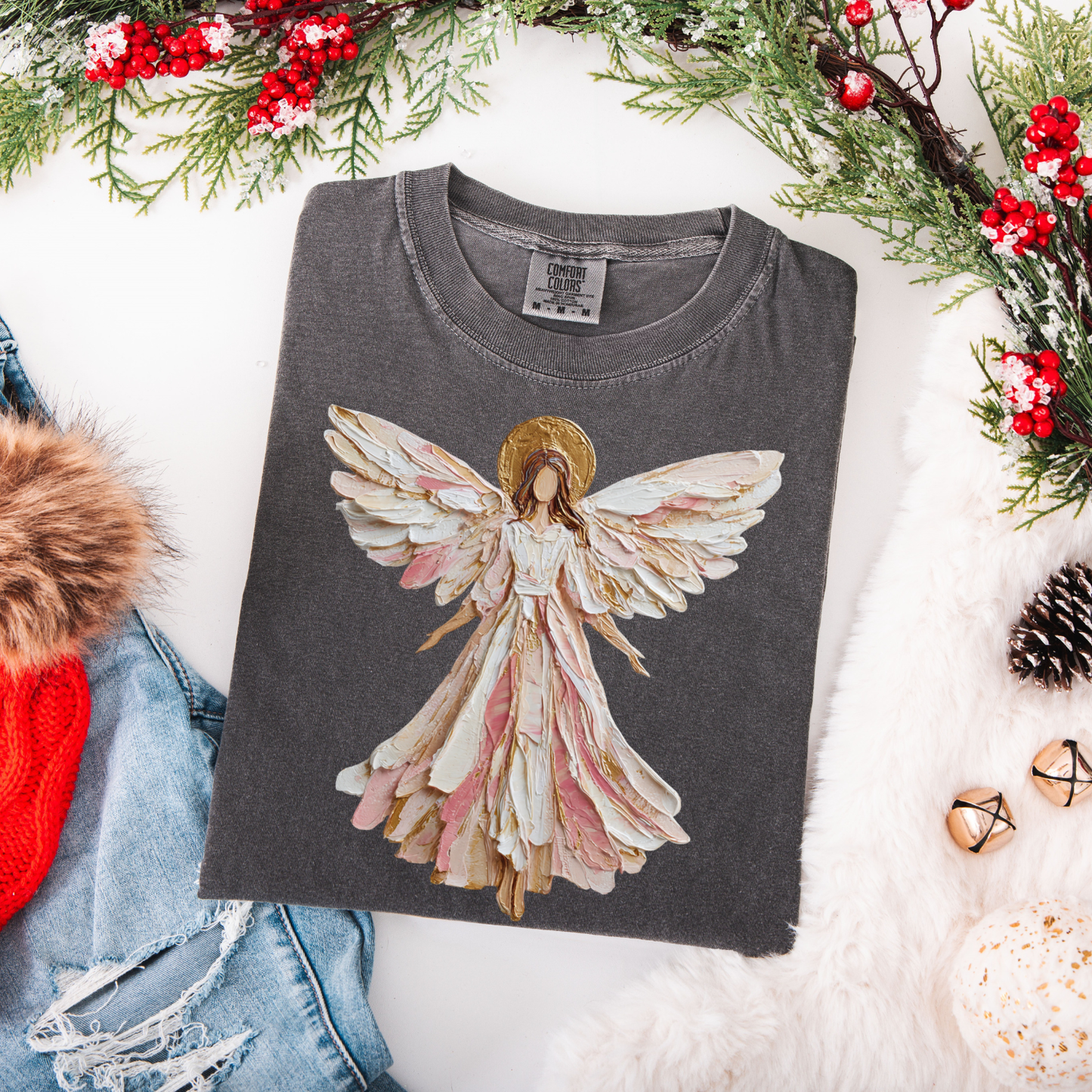 Hand Painted Angel DTF Transfer