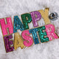 Happy Easter Sequin Chenille Patch