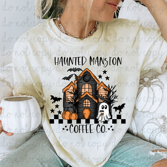 Haunted Mansion Coffee Co DTF Transfers