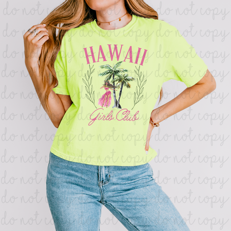 Hawaii Girls Club DTF Transfer