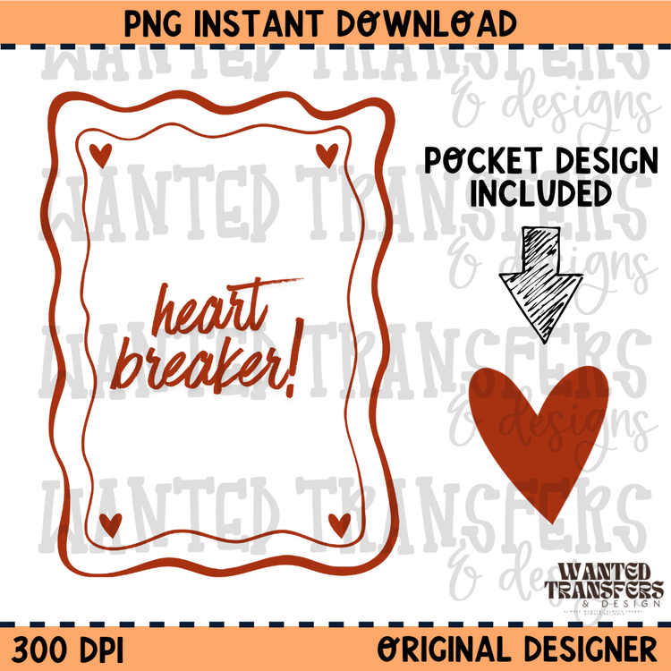 Heart Breaker PNG Digital Download