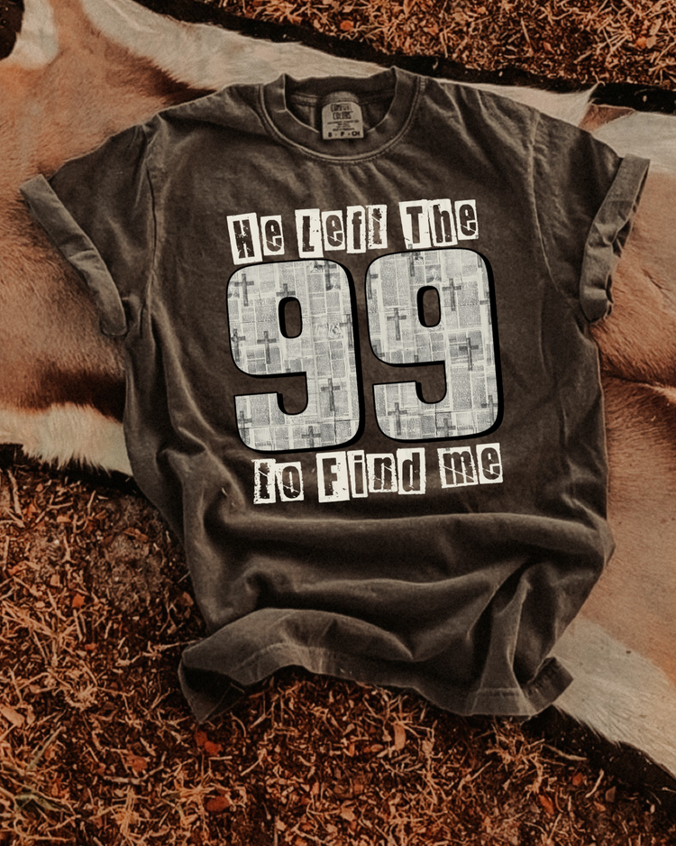 He Left The 99 (White) DTF Transfer