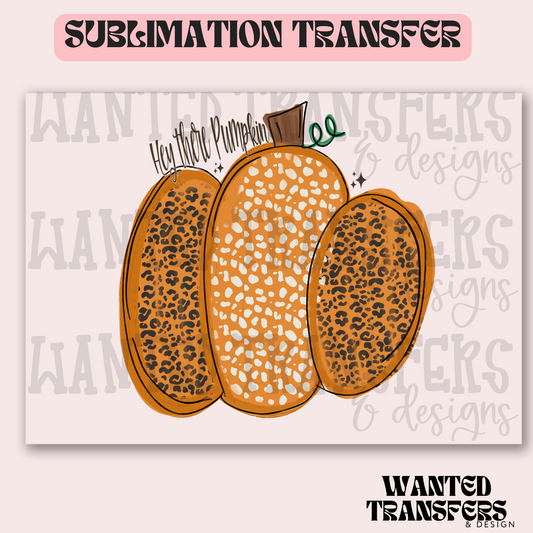 Hey There Pumpkin Exclusive Sublimation Transfer