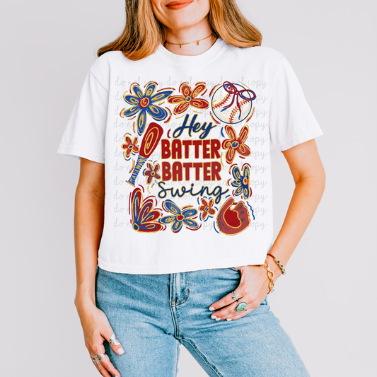 Hey Batter Batter Swing DTF Transfers