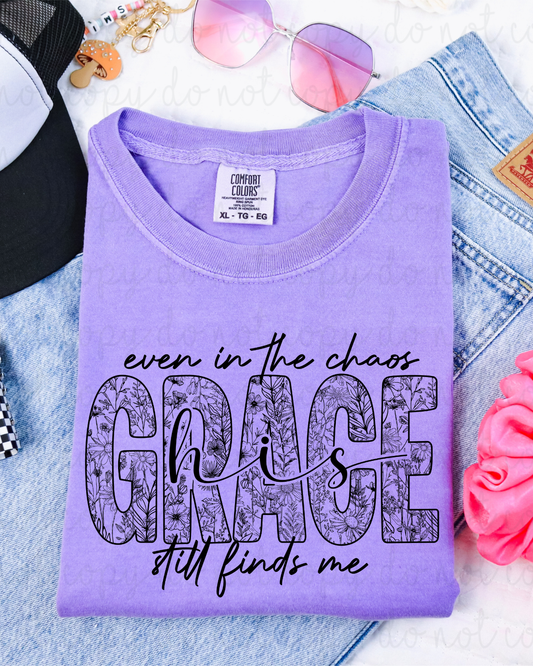 His Grace Still Finds Me (Black) DTF Transfer