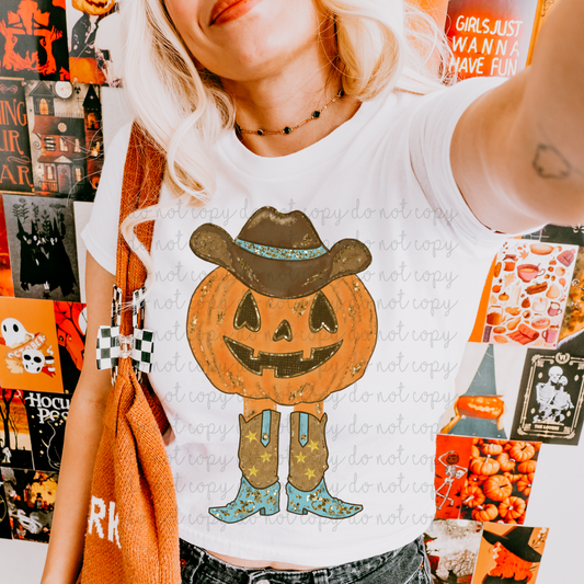 Howdy Pumpkin DTF Transfer