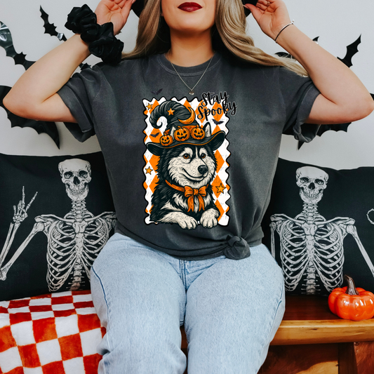 Spooky Husky DTF Transfer
