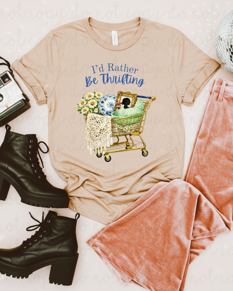 I'd Rather Be Thrifting DTF Transfer