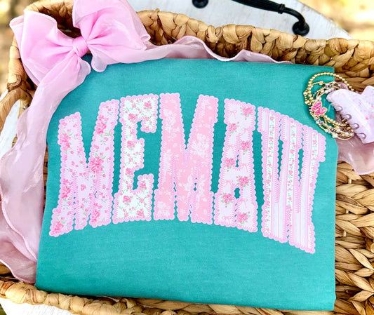 Floral Lace Memaw DTF Transfer