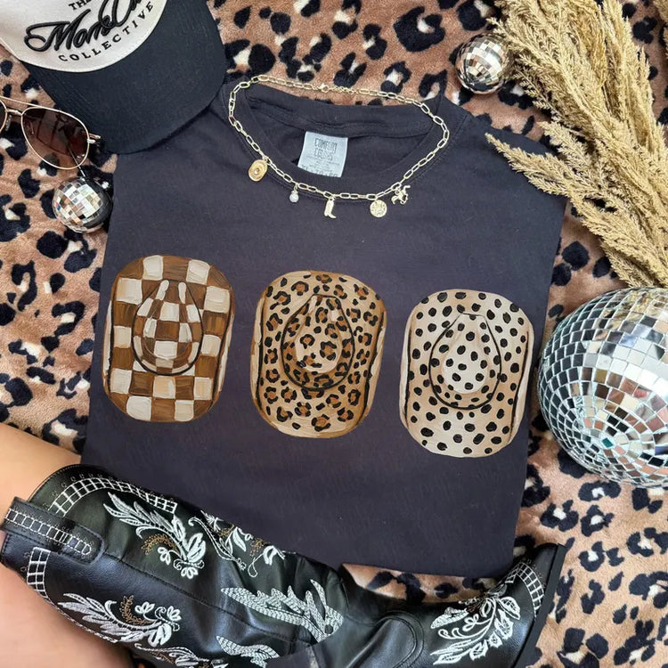 Western Leopard Cowboy Hats DTF Transfer