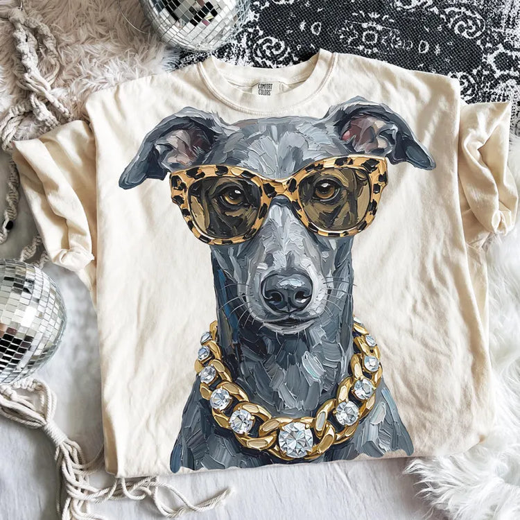 Preppy Greyhound DTF Transfer