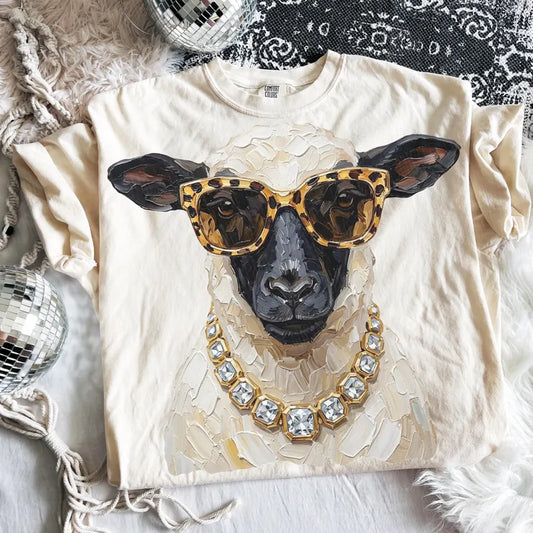 Preppy Sheep DTF Transfer
