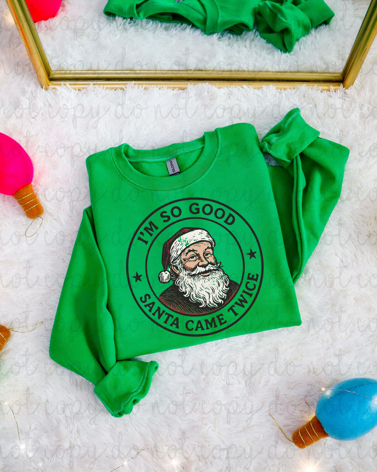 Santa Came Twice DTF Transfer
