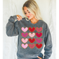 Faux Chenille Hearts DTF Transfer