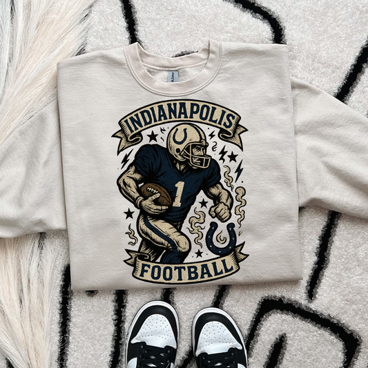 Very Vintage Game Day Indianapolis Football DTF Transfer