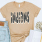 Indians Retro Distressed School Spirit DTF Transfer